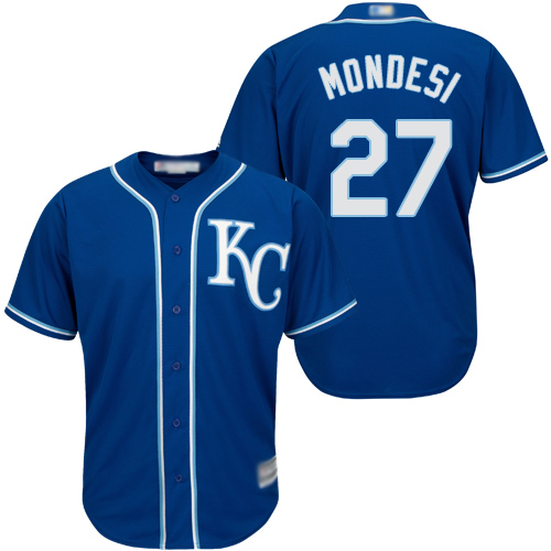 Royals #27 Raul Mondesi Blue Cool Base Stitched Youth MLB Jersey